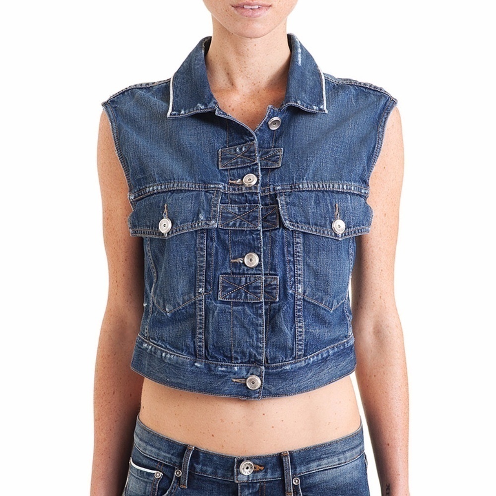 STROM Atelje Kotte Denim Vest Dust S Oversized